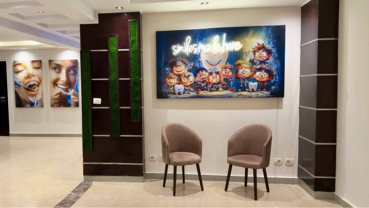 elite-smile-clinics-elnasr-7 Smile Made here mural at Elite Smile Clinics Elnasr